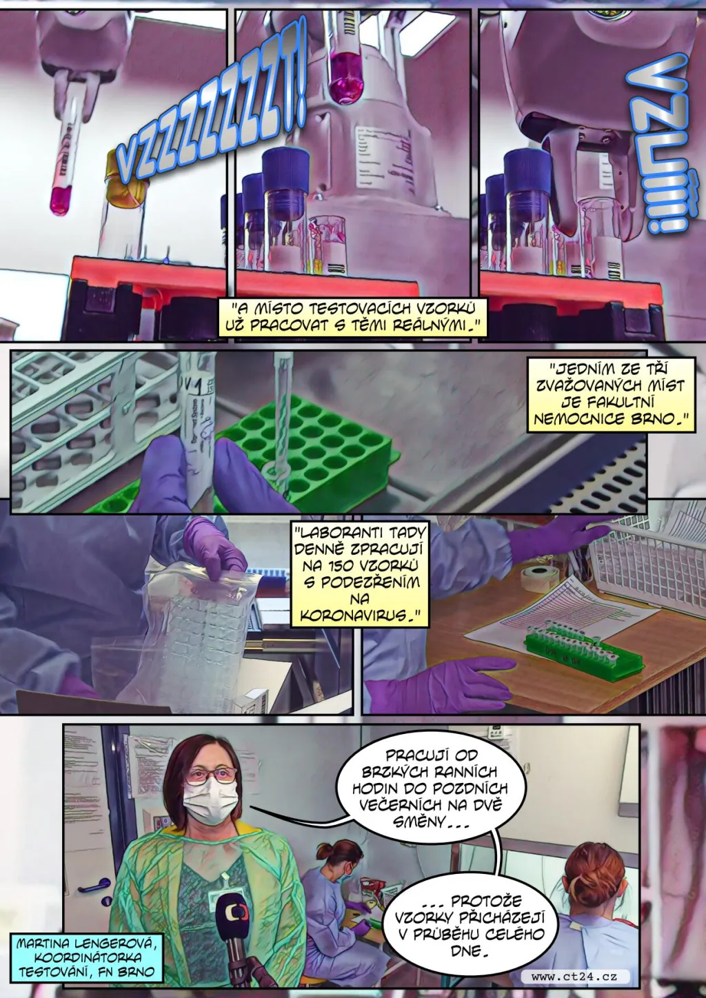 Místo laborantů robot