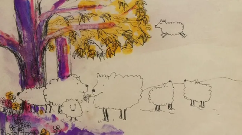 Dražená kresba Johna Lennona