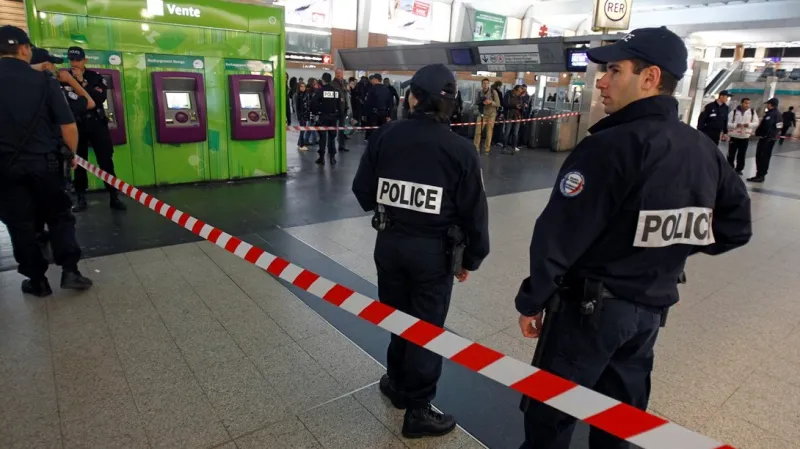 Policie v místě útoku