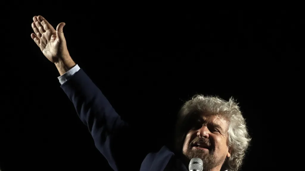 Šéf Hnutí pěti hvězd Beppe Grillo