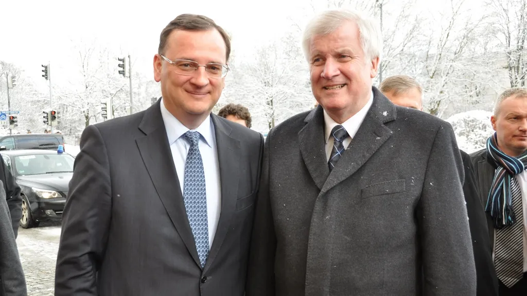 Petr Nečas s Horstem Seehoferem