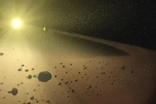 Astronomové pozorovali dvě mimořádně rudá tělesa v pásu asteroidů. Jde o cizince z velké dálky