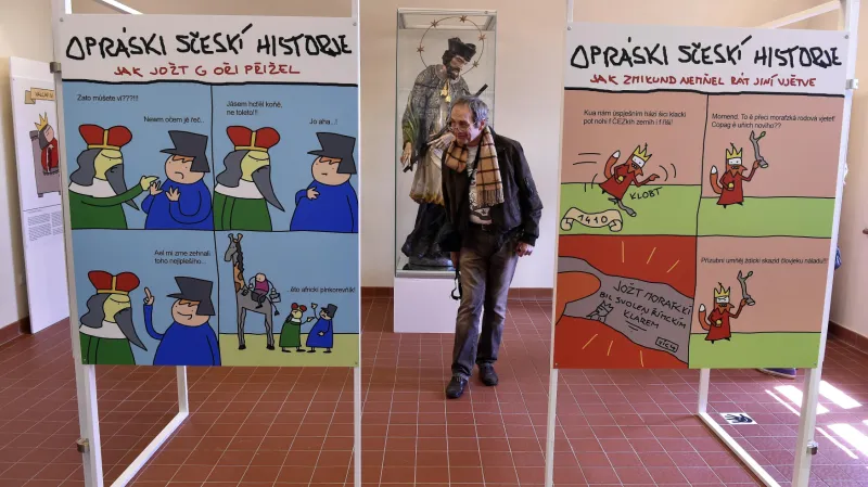 Z výstavy Lucemburské opráski