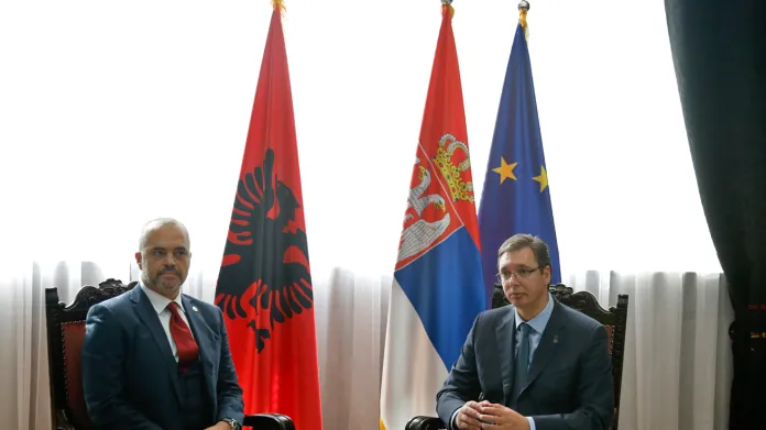 Edi Rama a Aleksandar Vučić