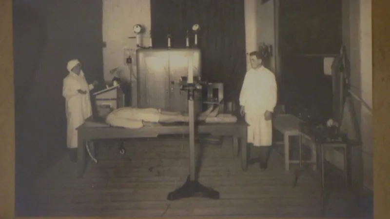 Archivní fotografie z lazaretu v Chrudimi