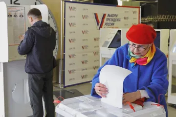 První den prezidentských „voleb“ v Rusku provázela řada protestních aktů