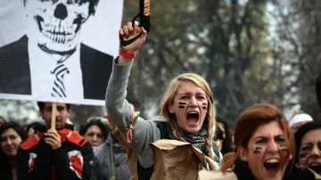 Studentská demonstrace v Sofii