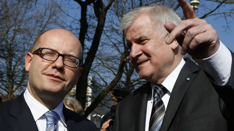 Bohuslav Sobotka s Horstem Seehoferem
