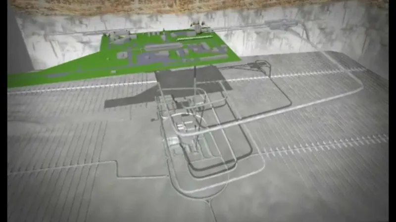 Modelový návrh hlubinného úložiště