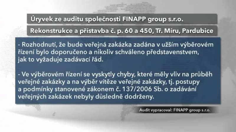 Audit rekonstrukce Machoňovy pasáže