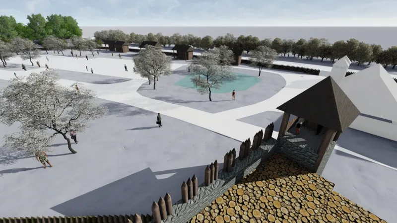 Věž nabídne návštěvníkům výhled do archeoskanzenu