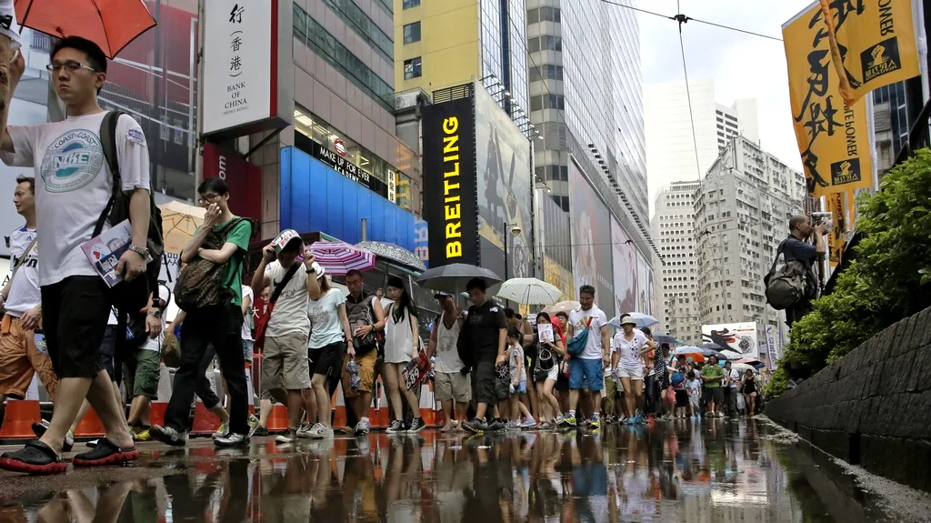 Protesty v ulicích Hongkongu