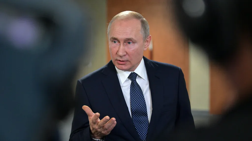 Vladimir Putin na snímku z roku 2019