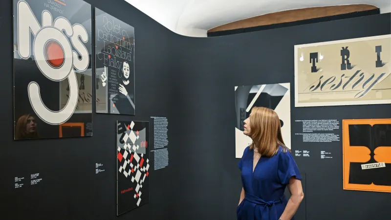 Z výstavy Rounded z díla typografa, grafika a pedagoga Jana Solpery, Západočeská galerie