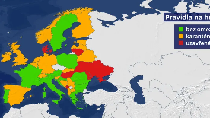 Omezení cestování v Evropě v souvislosti s koronavirem