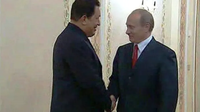 Hugo Chávez a Vladimir Putin