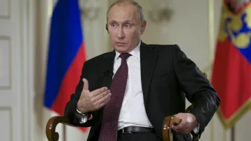 Vladimir Putin při rozhovoru pro AP