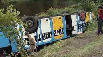 Nehoda rakouského autobusu