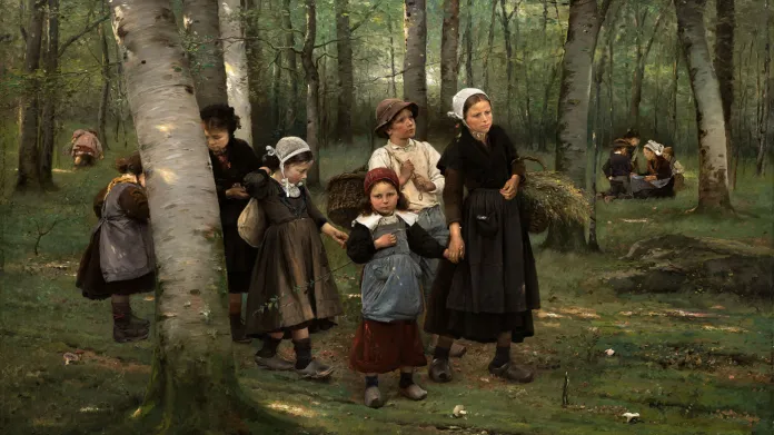 Václav Brožík: Děti v lese