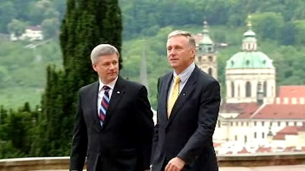 Mirek Topolánek a Stephen Harper