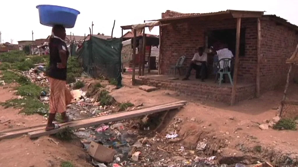 Chudinská čtvrt v Johannesburgu