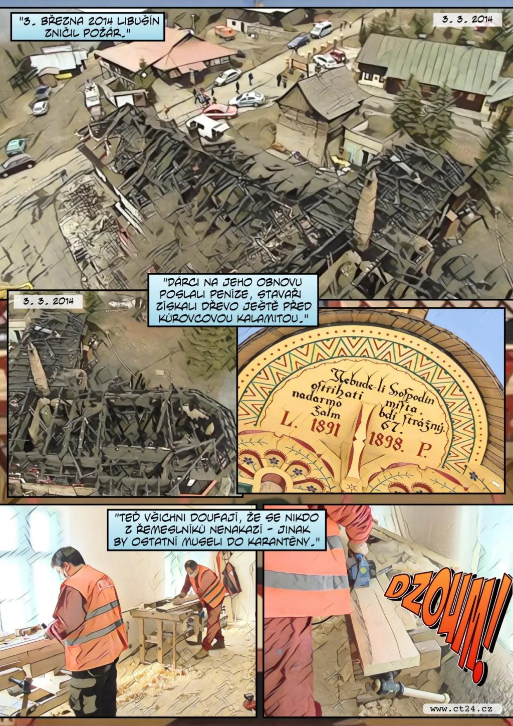 Obnova chaty Libušín se nezastavila