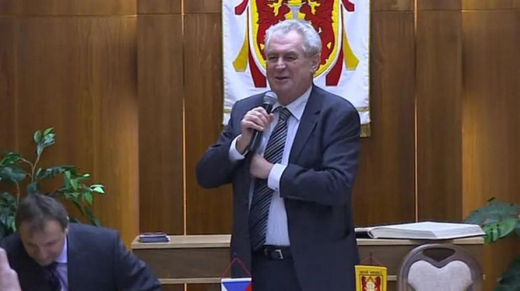 Zeman poděkoval lidem v Novém Veselí