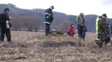 Odstřelování ledu přilákalo desítky pozorovatelů