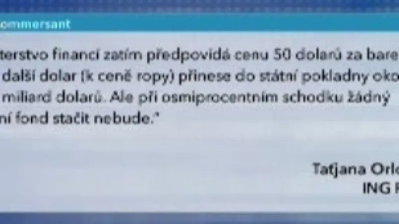 Taťjana Orlovová o ruském rozpočtu