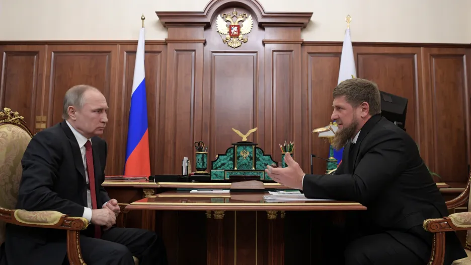 Ruský prezident Vladimir Putin a čečenský vůdce Ramzan Kadyrov