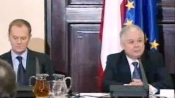 Donald Tusk a Lech Kaczyński