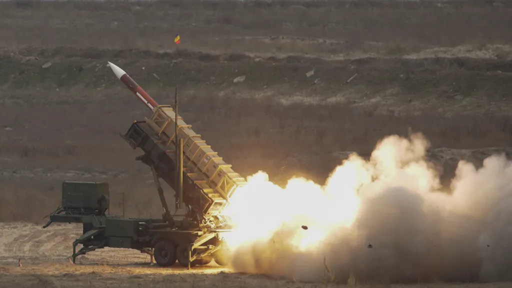 Střela z protiraketového systému Patriot