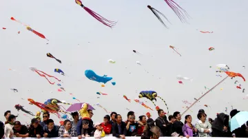 Festival pouštění draků v Číně (21. dubna 2019)