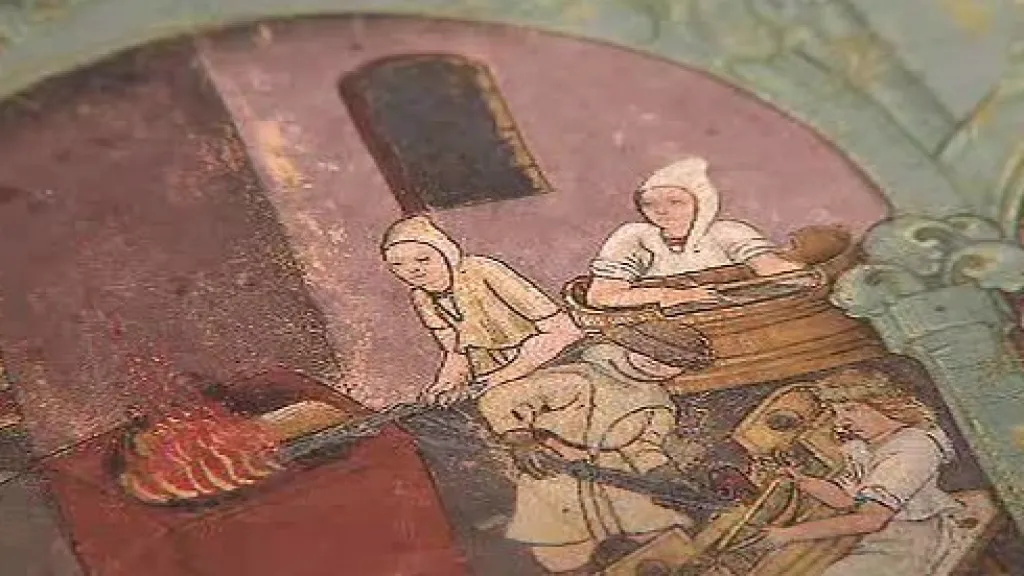 Detail kutnohorské iluminace