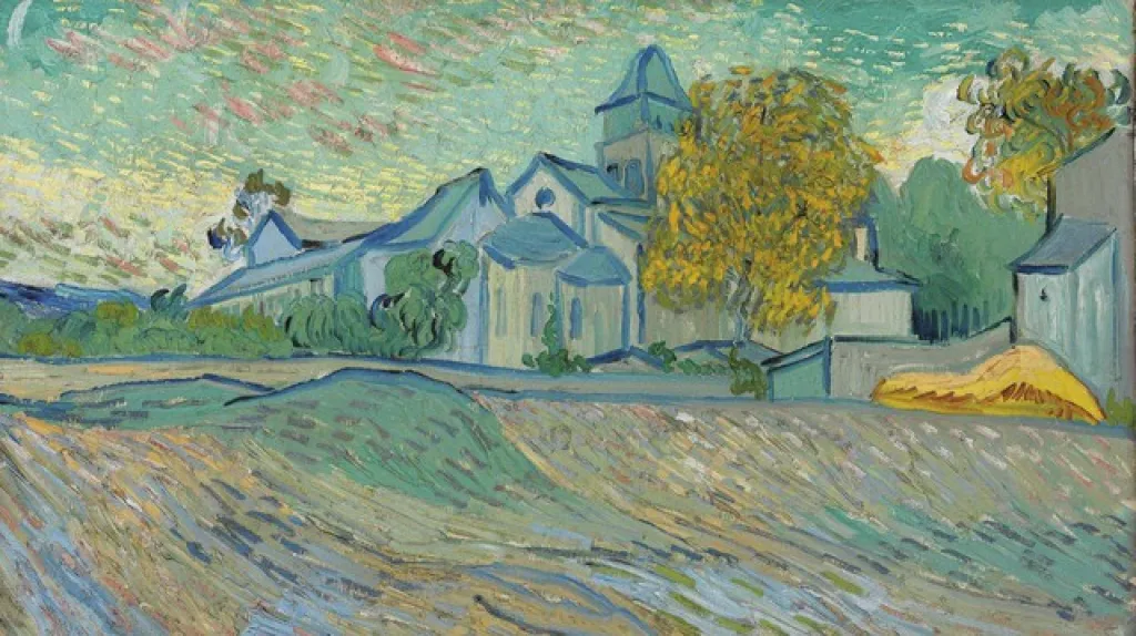 Vincent Van Gogh / Vue de l'Asile et de la Chapelle de Saint-Rémy