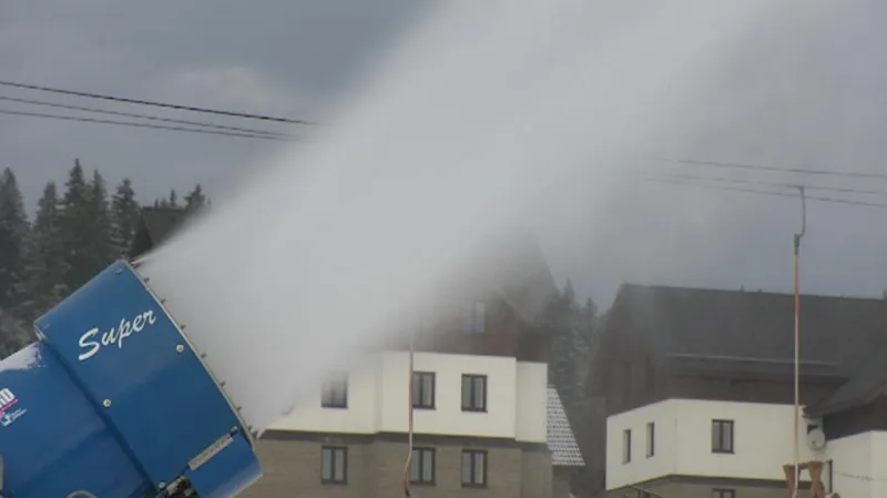 Zasněžování na Šumavě