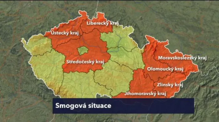Smogová situace už v sedmi krajích