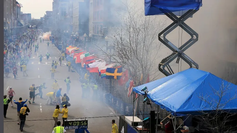 Místo exploze na Boylston Street