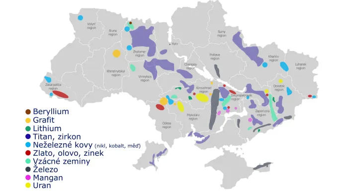 Kritické nerostné suroviny na Ukrajině