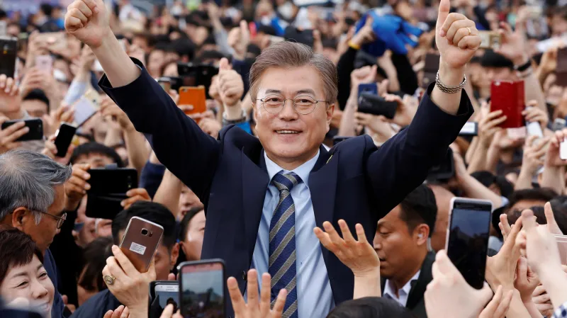 Kandidát liberálů Mun-Če-in