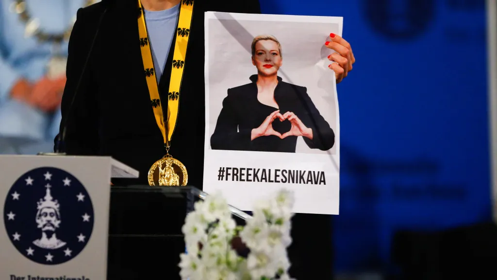 Fotografie Maryji Kalesnikavové