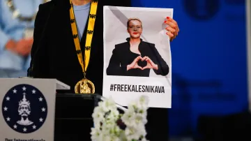 Fotografie Maryji Kalesnikavové