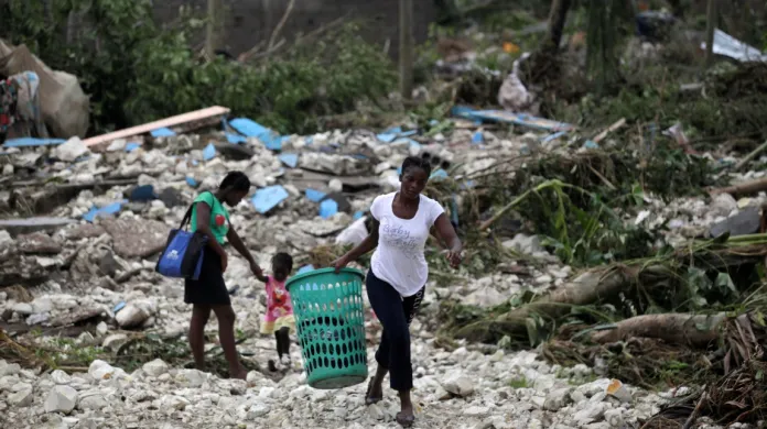 Haiti po přechodu hurikánu Matthew