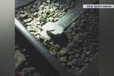 Mezi Vejprnicemi a Plzní narazil osobní vlak do betonové překážky na trati