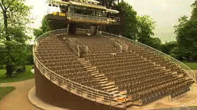 Otáčivé hlediště v Českém Krumlově