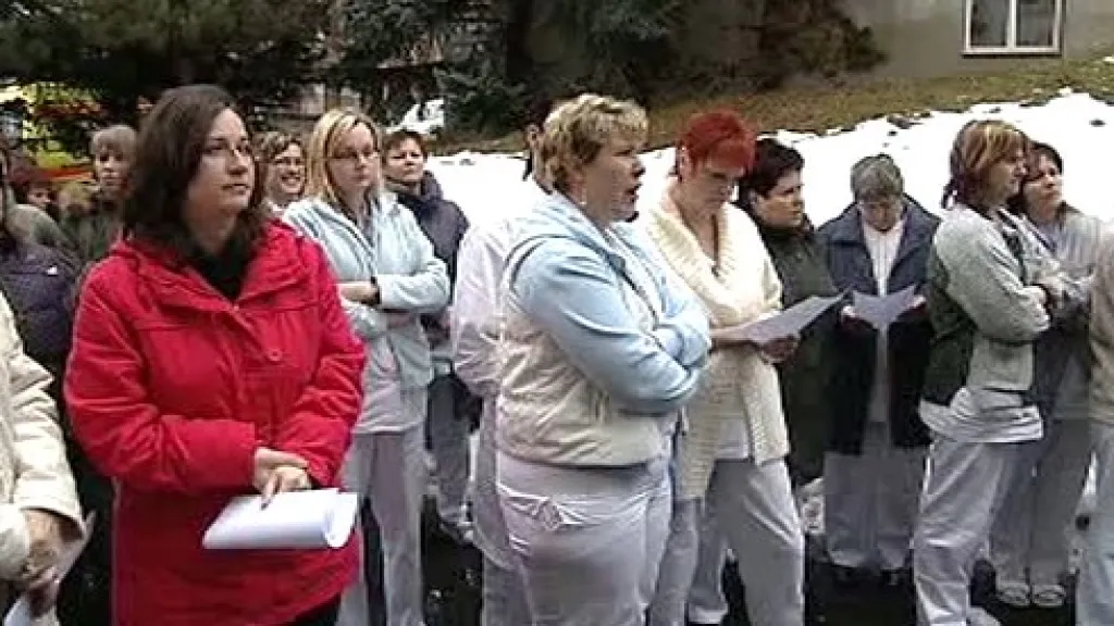 Protestující lékaři
