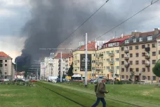 V pražském Sedlci hořela střelnice. Požár se obešel bez zranění