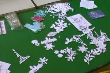 Výroba vánočních přání v Poběžovicích