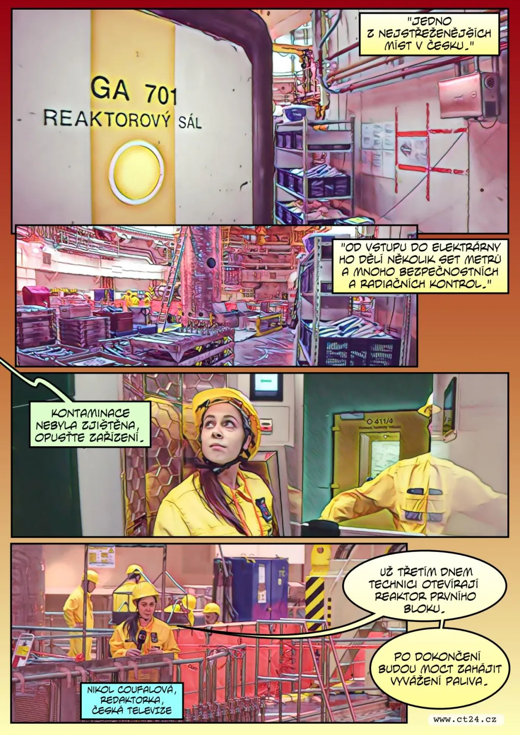 Odstávka prvního bloku v Temelíně