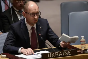 Jaceňuk v Radě bezpečnosti obvinil Rusko z vojenské agrese